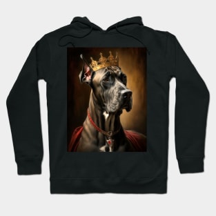 Royal Portrait of a Great Dane Dog Hoodie